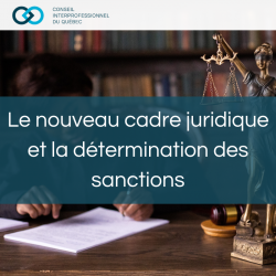 Le nouveau cadre juridique et la détermination des sanctions