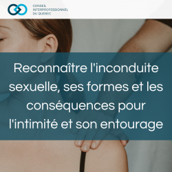 Formation sur l’inconduite sexuelle : Reconnaître  ses formes et les conséquences pour...