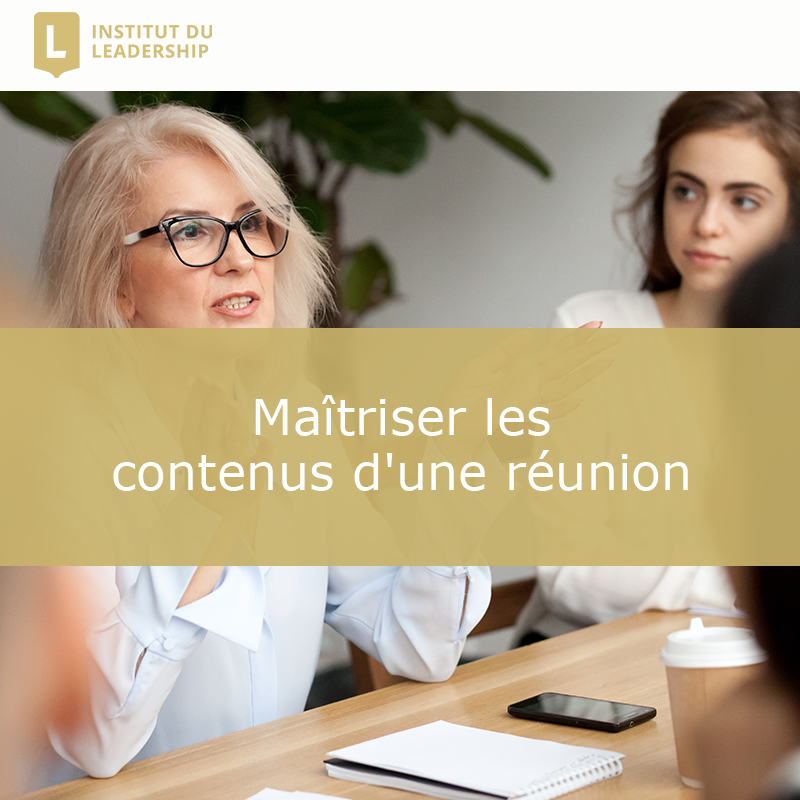 Maîtriser les contenus d'une réunion